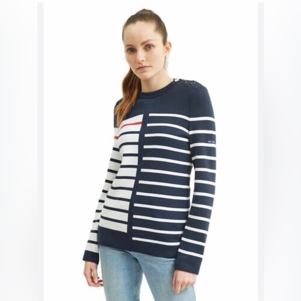018C // gorgeous SAINT JAMES L’ATELIER Cotton Sweater // 12
